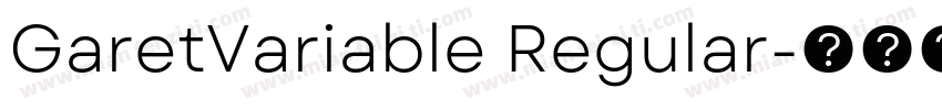 GaretVariable Regular字体转换